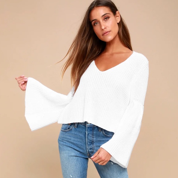 Free People Bell Sleeve Sweater - Picture 3 of 5